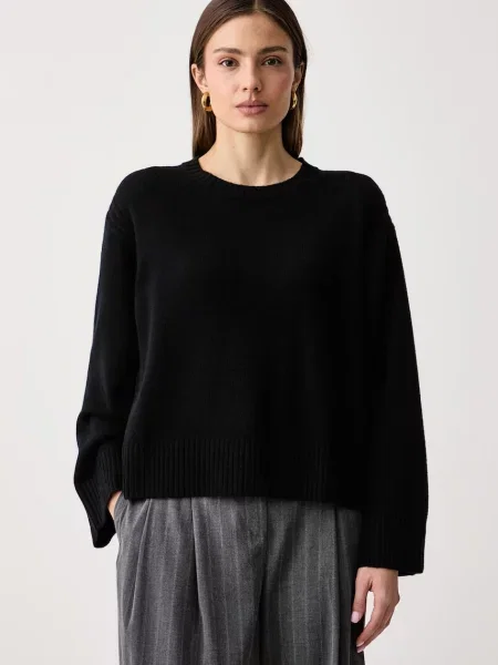 United Colors of Benetton sweter z wełną czarny