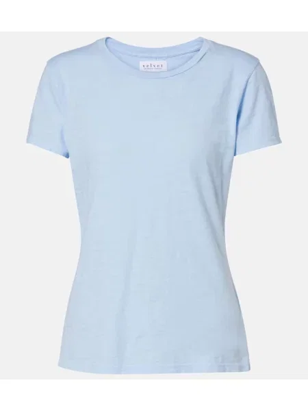 Tricou Velvet de catifea albastru