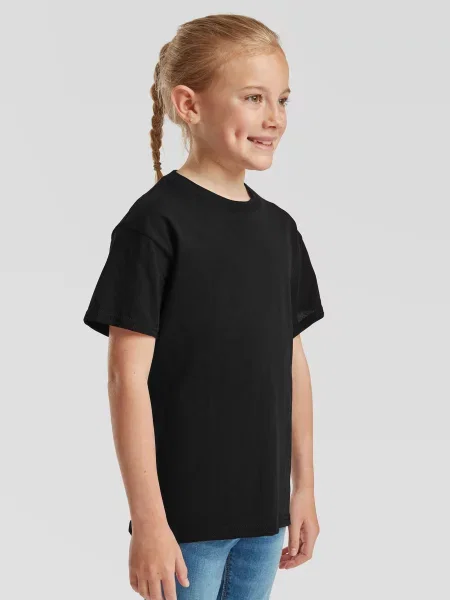 Tricou copii Fruit Of The Loom negru