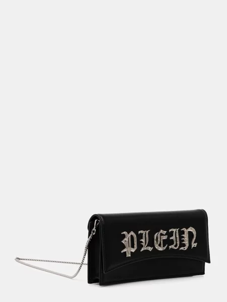 Кожаная сумка Philipp Plein черная