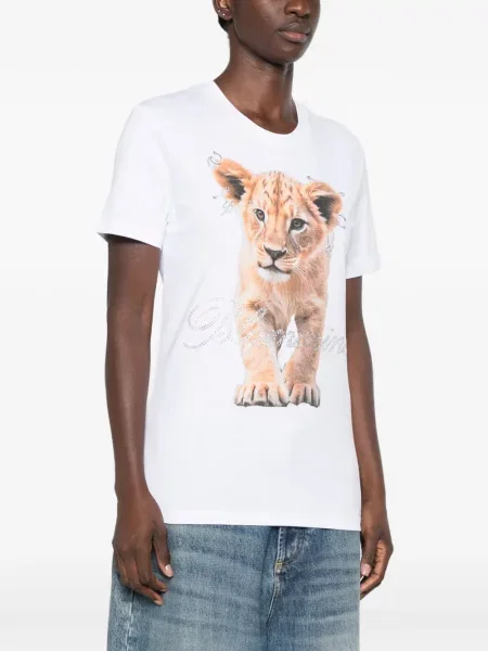 Tricou Blumarine cu imagine alb