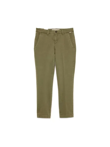 Сhinosy Roy Rogers o krotszym kroju zielone