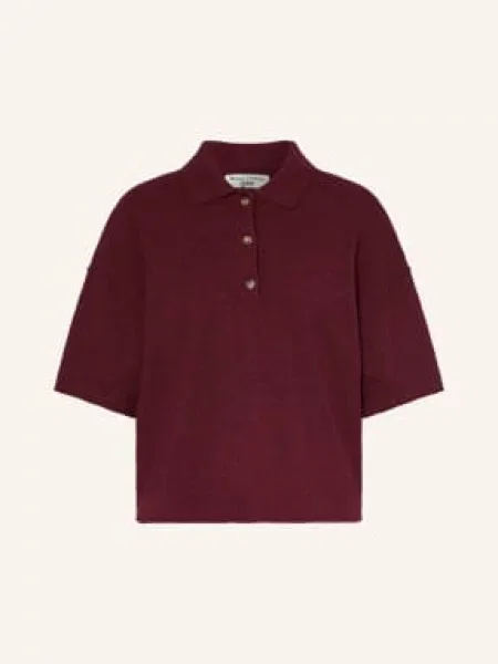 Marc O'polo Denim Dzianinowa Koszulka Polo Z Rękawem rot czerwona