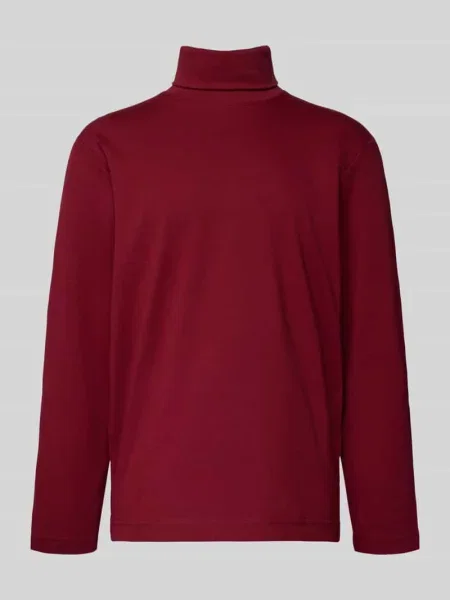 Golf o kroju regular fit z mieszanki bawełny Tom Tailor czerwony