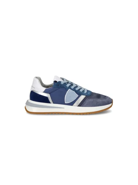 Buty do biegania Philippe Model skórzane do biegania niebieskie