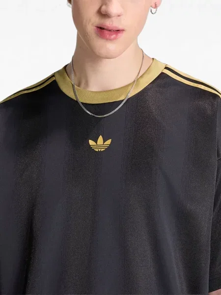 Tricou Adidas cu dungi alergare verde