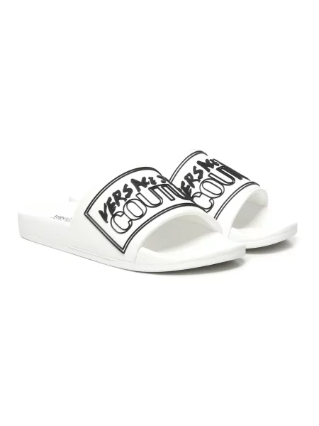 Klapki Versace Jeans Couture białe