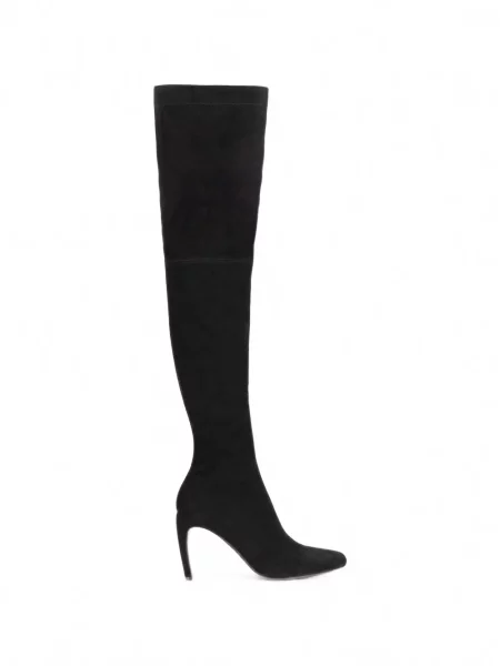 Botine Victoria Beckham din piele de căprioară negru