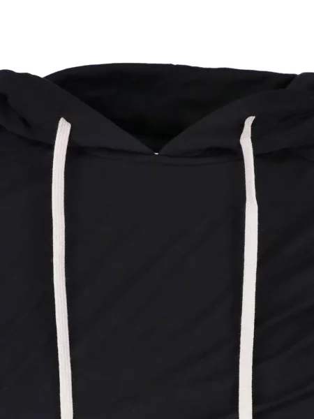 Περικομμένο hoodie Rick Owens Drkshdw με κορδόνι μαύρο