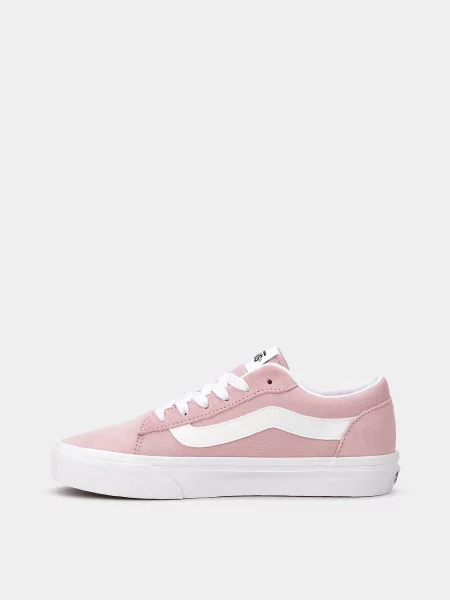 Кожаные кеды Vans розовые