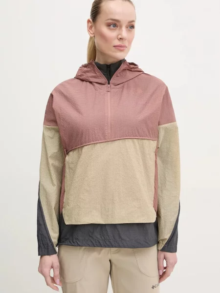 Яке за спортове на открито adidas TERREX Xploric кафяво преходен модел розово