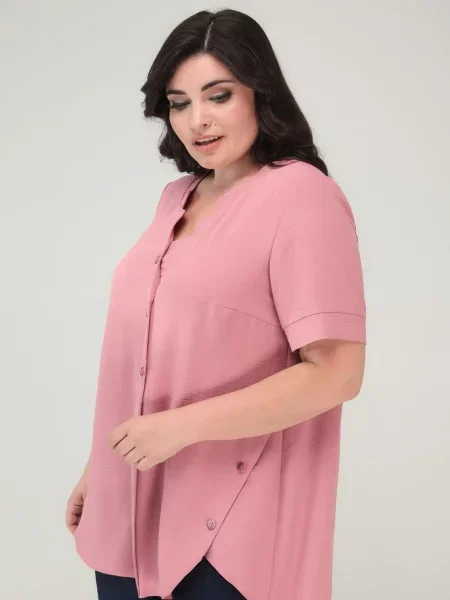 Туніка All Posa світло-рожевий віскоза/поліестер рожева