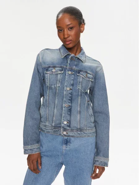 Tommy Jeans Kurtka jeansowa niebieski