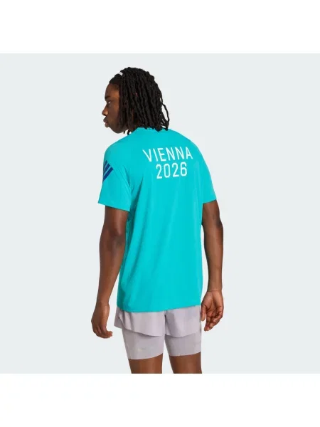 Vienna Marathon Running Event T-Shirt Short Sleeve zielona