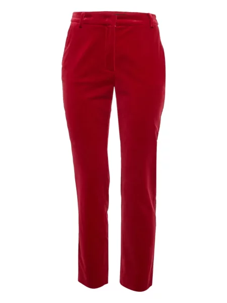 Pantaloni Weekend Max Mara de catifea roz