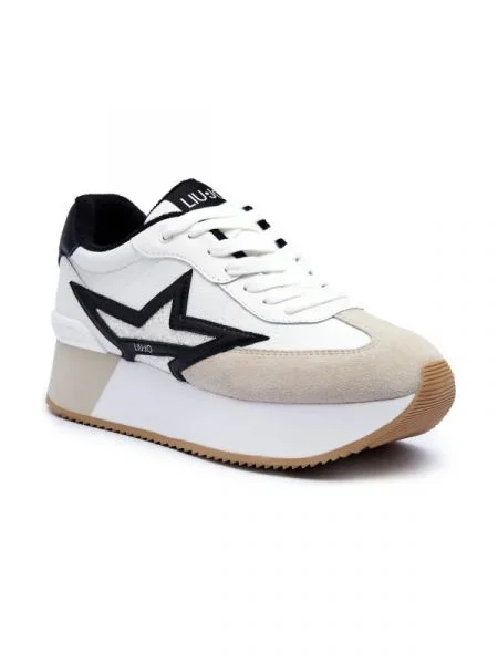 Liu Jo Bőr sneakers tornacipő DREAMY fehér
