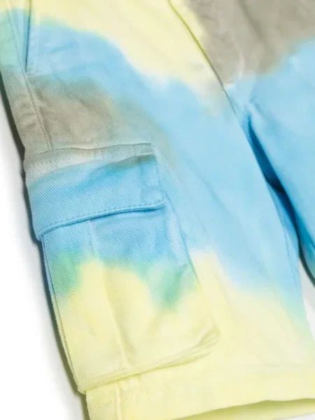 Szorty cargo dziecięce Off-white białe