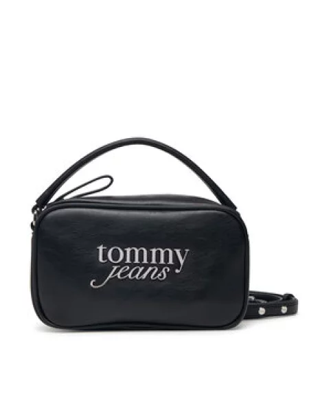 Tommy Jeans Torba preko ramena BOLD / srebro crna