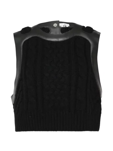 Top Noir Kei Ninomiya tricotate negru