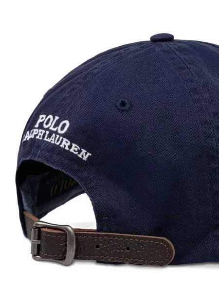 Șapcă Polo Ralph Lauren în carouri din țesătură twill cu imagine alb