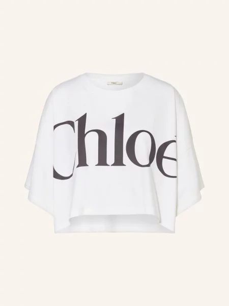 Chloé Cropped Tričko režná