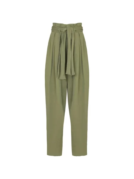 Pantaloni Balmain cu legături verde