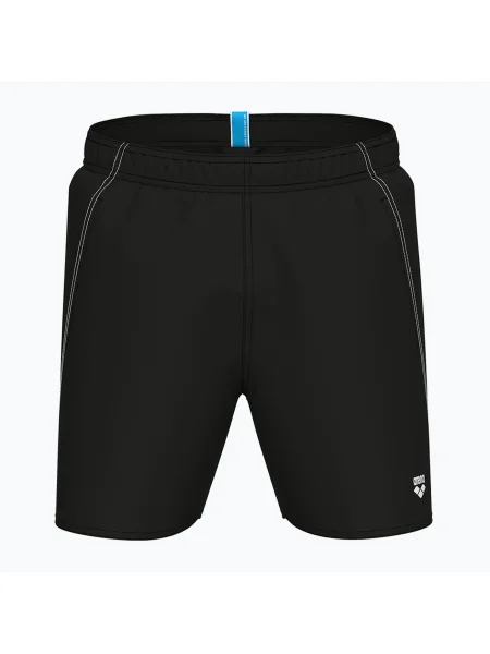 Pánske plavecké šortky arena Fundamentals Boxer R black/white biela