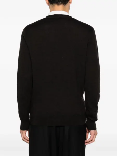 Cardigan Diana Studio cu decolteu în V negru