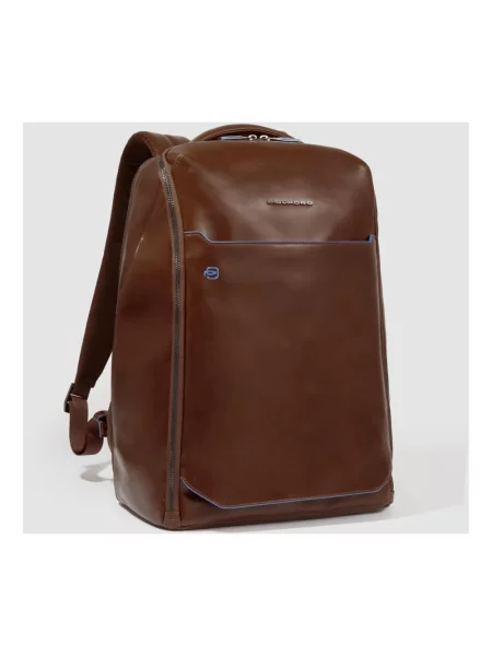 Torba na laptopa Piquadro skórzana brązowa