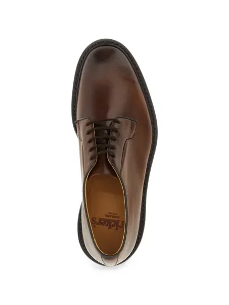 Pantofi derby Tricker's din piele maro