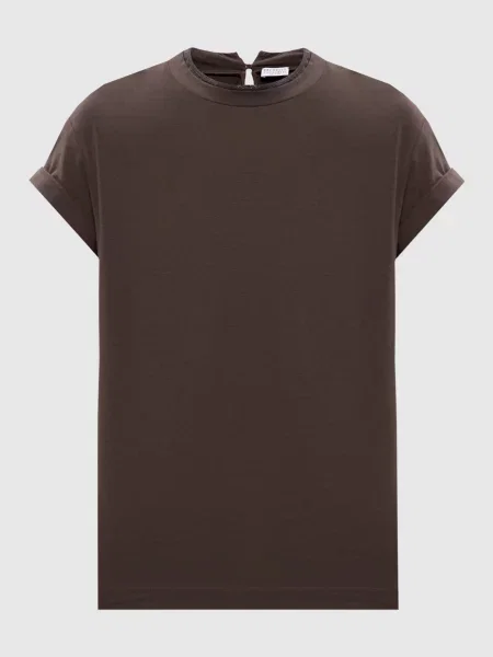 Топ з ланцюжком моніль Brunello Cucinelli коричневий