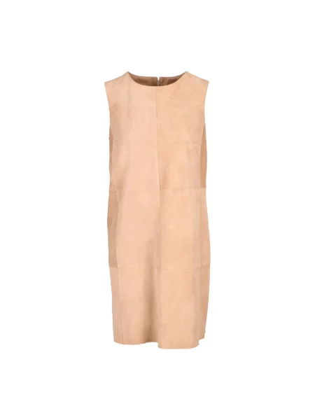 Sukienka Gimo's skórzana brązowa