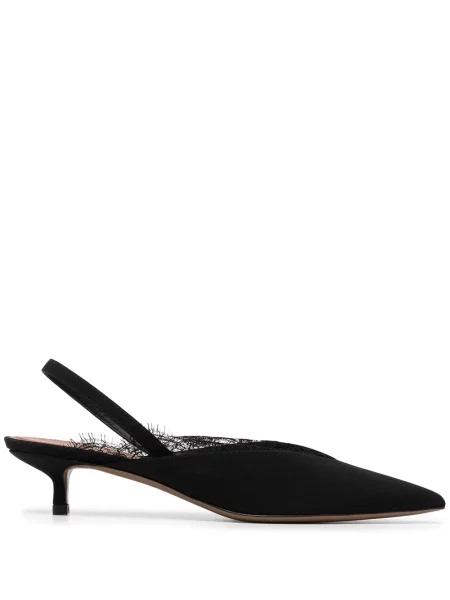 Papuci tip mules Neous din piele de căprioară negru