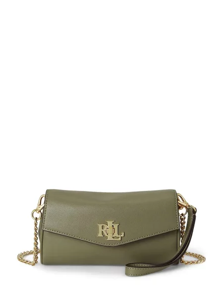 Lauren Ralph Lauren geantă crossbody pentru femei din piele verde