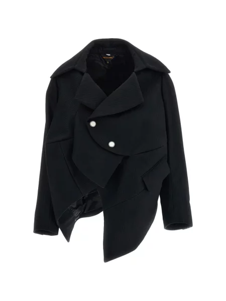 Geacă Comme Des Garçons asimetrică negru