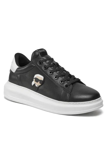 Karl Lagerfeld Nízke tenisky / biela čierna