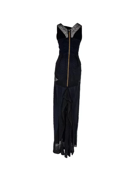 Sukienka maxi Roland Mouret koronkowa czarna