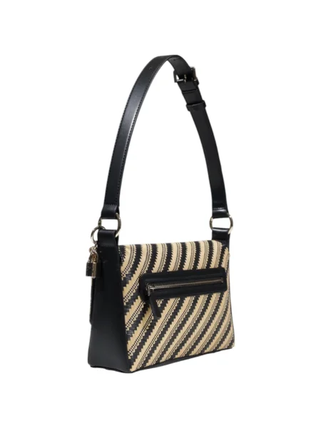 Geanta crossbody Guess cu dungi negru