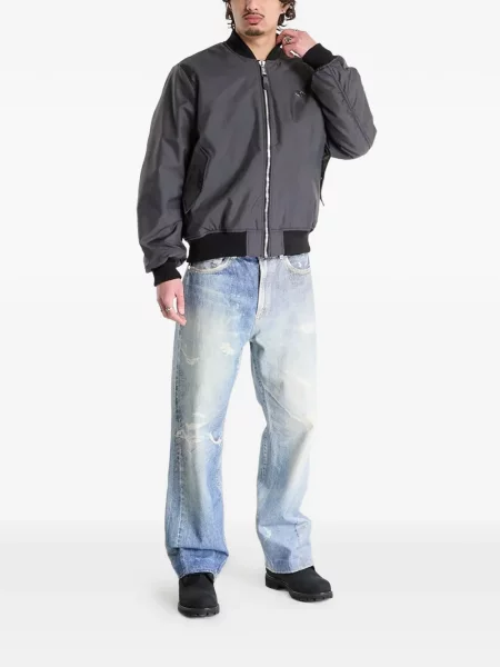 Geacă bomber Alpha Industries cu autograf gri