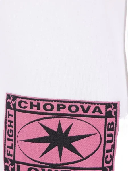 Lung tricou Chopova Lowena alb