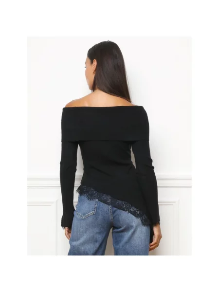 Top La Modeuse negru
