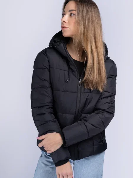 Geacă Lonsdale cu glugă negru