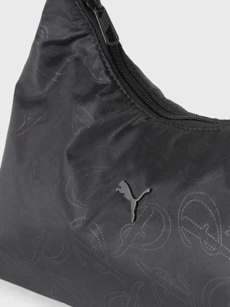 PUMA Kabelka na rameno POP sivá čierna