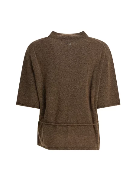 Sweter Umarmung wełniany brązowy