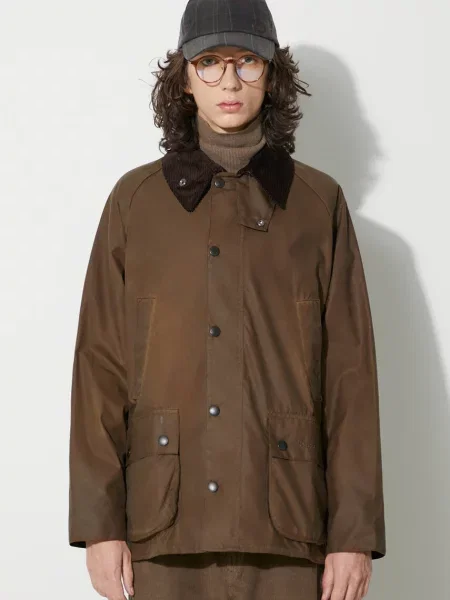 Barbour geacă Bedale Wax Jacket bărbați de tranziție maro