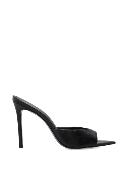 Sandale Black Suede Studio din piele de căprioară negru