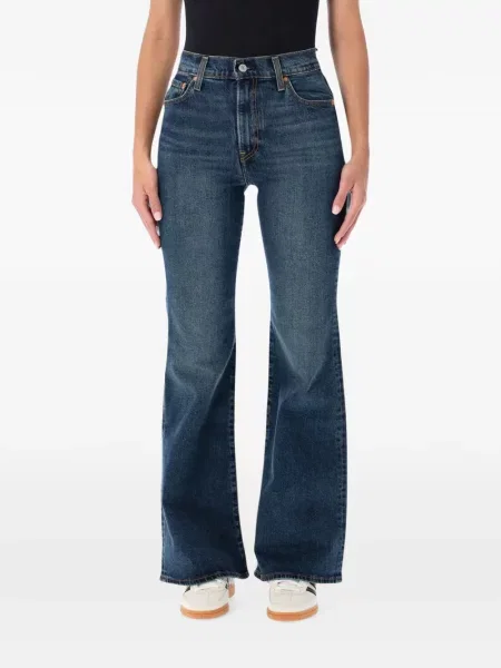 Levágott öves magas derekú szoknya Levi's® fekete
