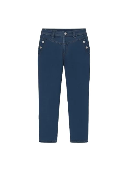 Jeansy 2-biz o krotszym kroju niebieskie