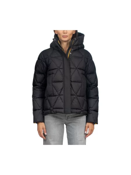 Termiczny kurtka K-way z mikrofibry czarna