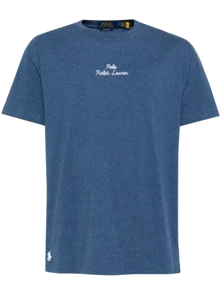 Tricou polo Polo Ralph Lauren cu broderie albastru